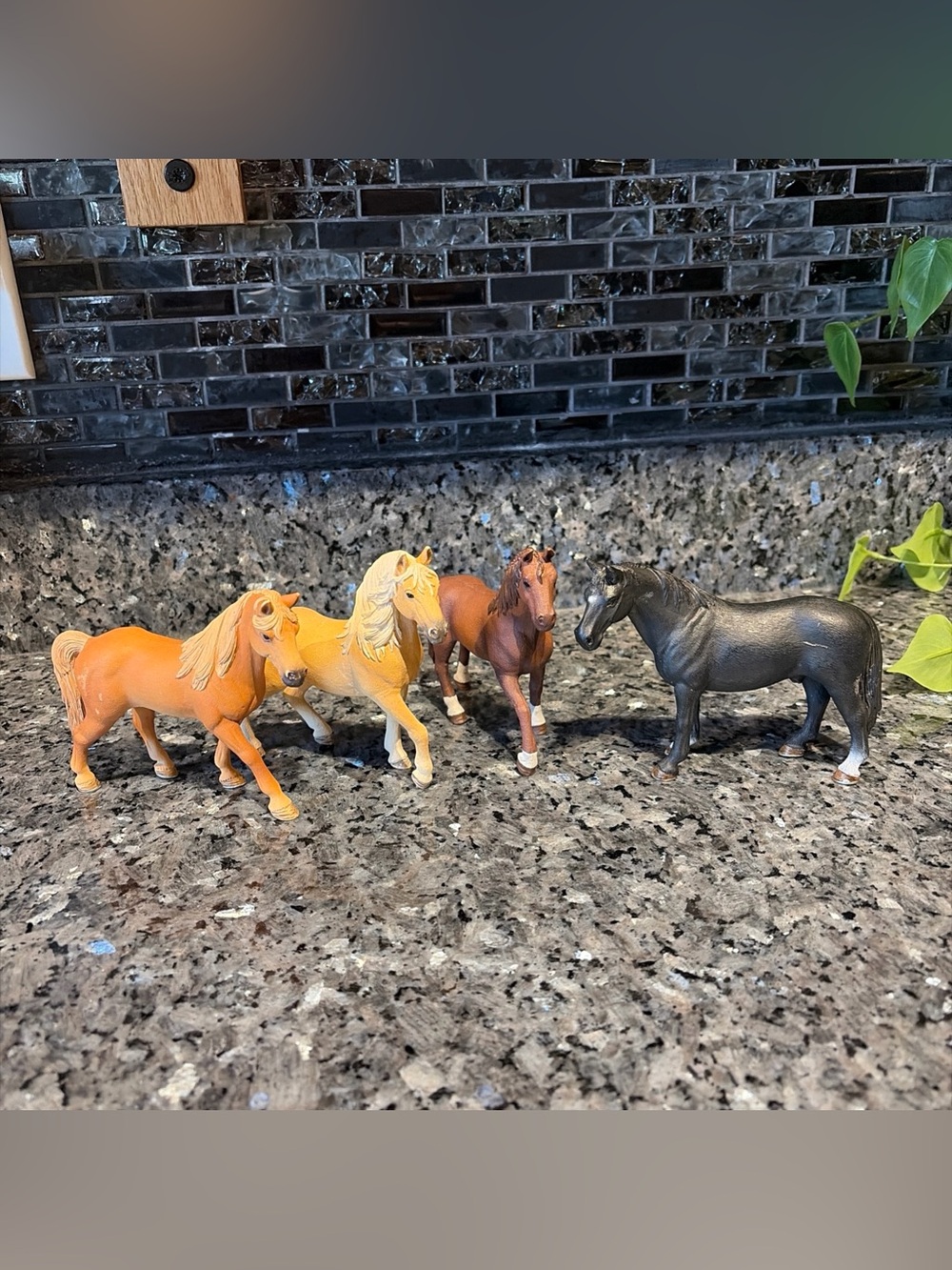 Lot of 4 SCHLEICH  D-73527 Horses Preowned Germany